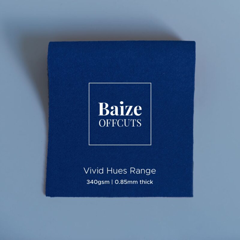 baize offcuts remnants vivid hues bright blue