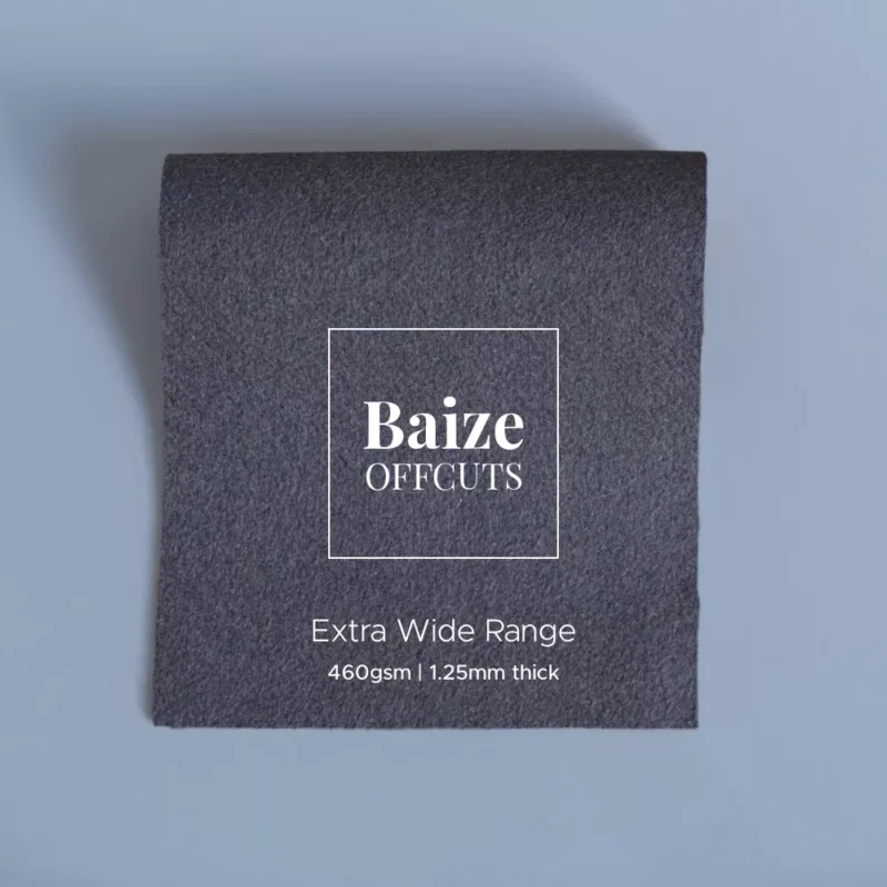 baize offcuts remnants extra wide graphite grey