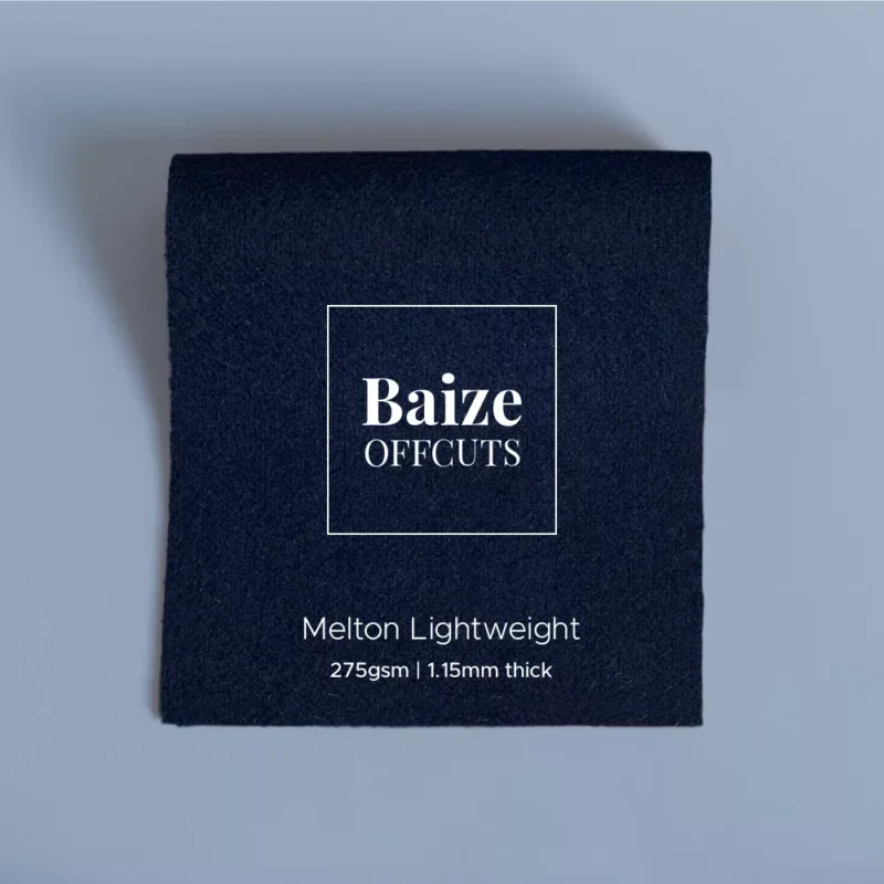 melton lightweight baize remnants offcuts navy blue lightweight melton